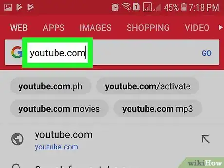Image titled Download Videos from YouTube Using Opera Mini Web Browser (Mobile) Step 3