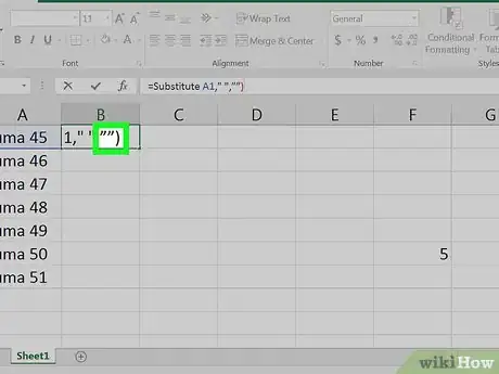 Image titled Remove Spaces Between Characters and Numbers in Excel Step 14