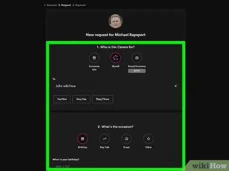 Image titled Order a Celebrity Message on Cameo Step 4