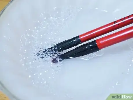 Image titled Clean an Eye Makeup Brush Step 10