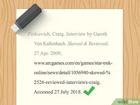 Image titled Cite an Interview Step 5