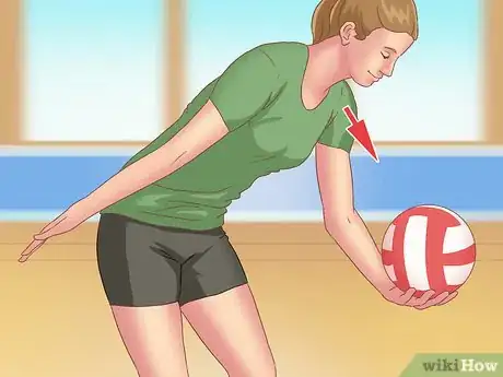 Image titled Do an Underhand Serve Step 4