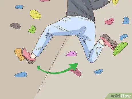 Image titled Rock Climb Overhangs on a Rock Wall Step 10