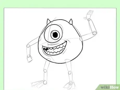 Image titled Draw Mike from Monster's, Inc Step 5