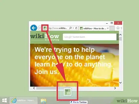 Image titled Pin Internet Explorer Shortcuts to the Windows Taskbar (with Windows 8.1) Step 4