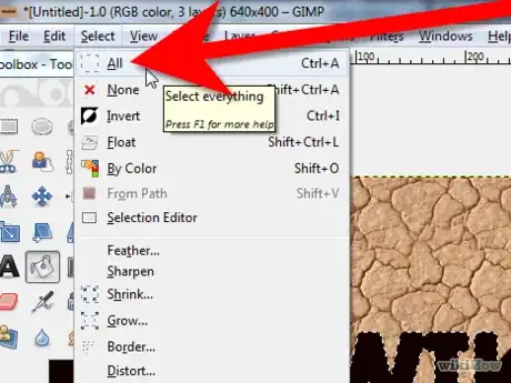 Image titled Make Pop Out Text Using GIMP Step 12.png