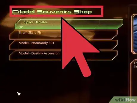 Image titled Buy a Pet in Mass Effect 2 Step 3