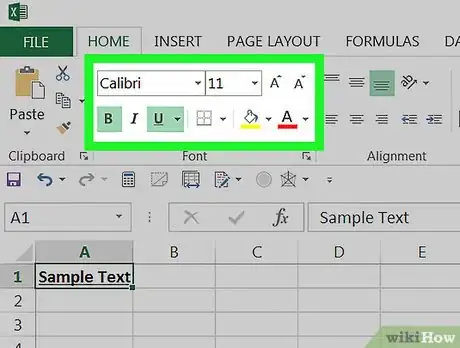 Image titled Type in Excel on PC or Mac Step 5