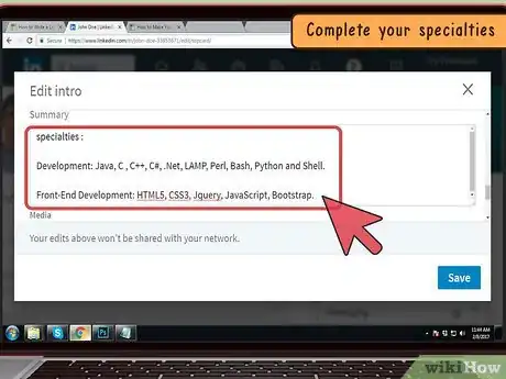 Image titled Write a LinkedIn Profile Step 8