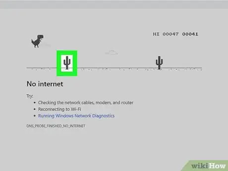 Image titled Find and Play Google's Dinosaur Game Step 6
