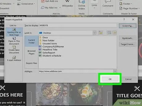 Image titled Insert a Hyperlink in Microsoft Word Step 6