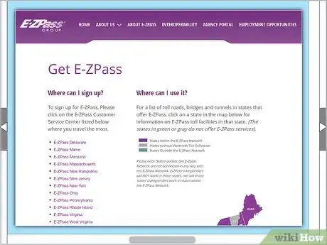 Image titled Get an E‐ZPass Step 1