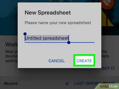 Image titled Make a Table on Google Sheets on iPhone or iPad Step 4