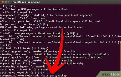 Image titled Mount a Windows Share on an Ubuntu Server Step 2Bullet1