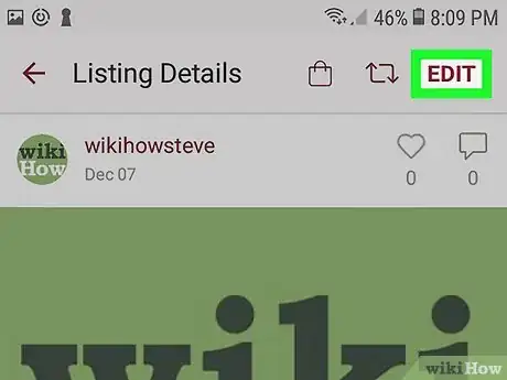 Image titled Delete a Listing on Poshmark on Android Step 5