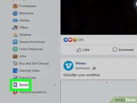 Image titled See Saved Posts on Facebook Step 6