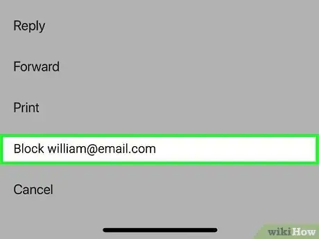 Image titled Block an Email Address on iPhone Step 4
