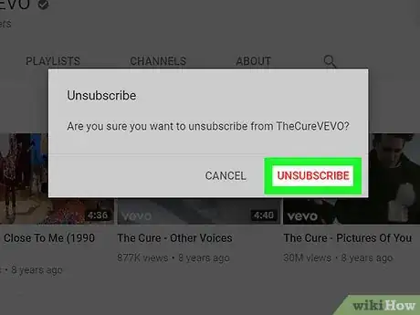 Image titled Unsubscribe to YouTube Channels on PC or Mac Step 5