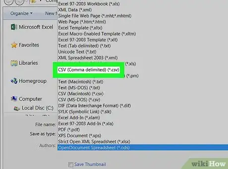 Image titled Convert Excel to CSV on PC or Mac Step 5