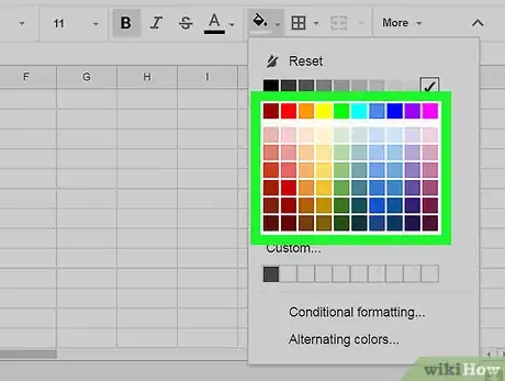 Image titled Format Cells on Google Sheets on PC or Mac Step 5