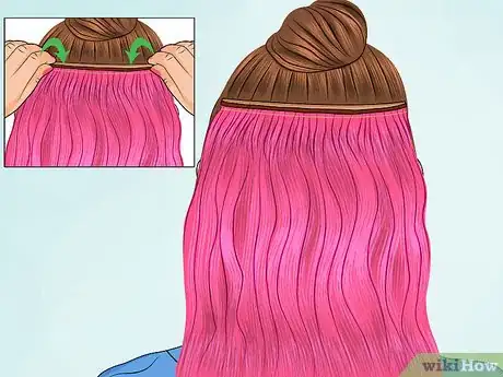 Image titled Color Streak a Ponytail Step 13