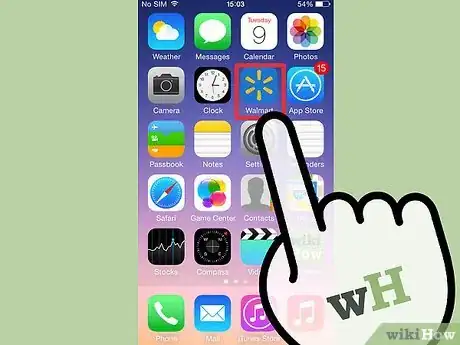 Image titled Enter Receipts for Walmart's Savings Catcher Program on the Walmart for iPhone App Step 1
