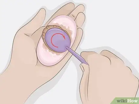 Image titled Clean Oval Makeup Brushes Step 2