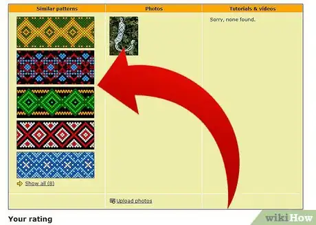 Image titled Choose a Pattern on Friendship–Bracelets.net Step 7Bullet1