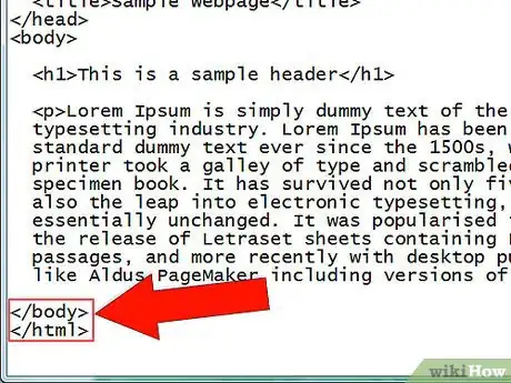 Image titled Make Paragraph Styled Heading Text in HTML Step 8