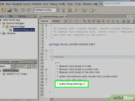 Image titled Create a Java Class in Netbeans to Compute the Area of a Triangle Using Heron's Formula Step 11