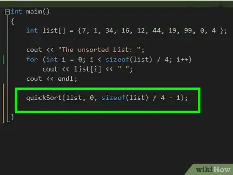 Image titled Quick Sort an Array in C++ Step 10