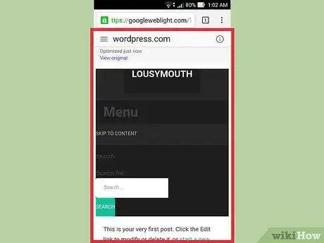 Image titled Use Google to Shrink Websites for Mobile Viewing Step 4