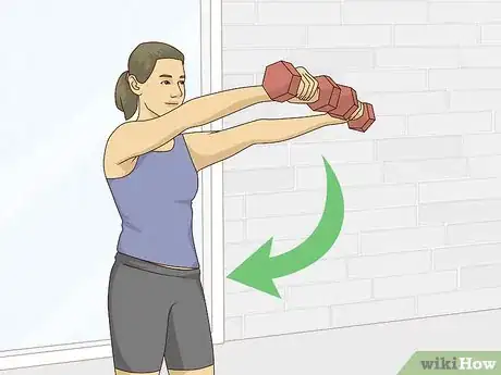 Image titled Do a Front Dumbbell Raise Step 5