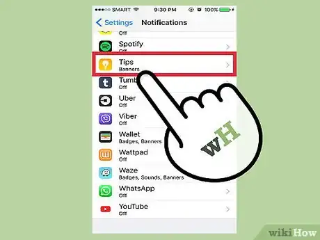 Image titled Turn Off Tips Notifications on an iPhone Step 7