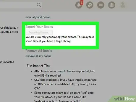 Image titled Export Your List of Shelved Books from Goodreads Step 4
