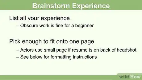 Image titled Write a Theater Resume Step 4