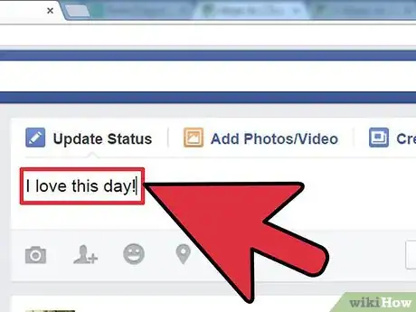 Image titled Change a Facebook Status Step 6