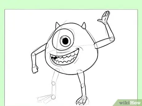 Image titled Draw Mike from Monster's, Inc Step 8