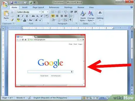 Image titled Crop a Screenshot in Word 2010 Step 5