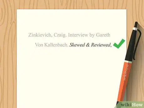 Image titled Cite an Interview Step 3