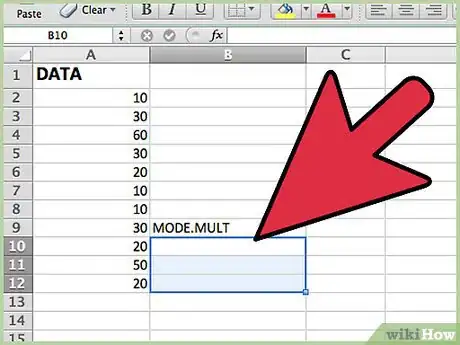 Image titled Calculate Mode Using Excel Step 5