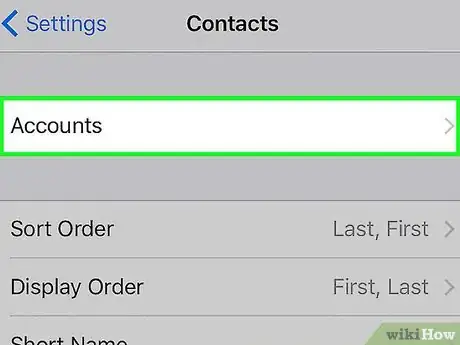 Image titled Edit an Email Account Used for the Contacts App on an iPhone Step 3