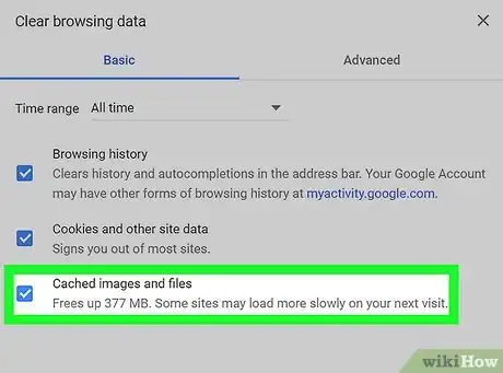 Image titled Clear the Cache in Chrome Step 8