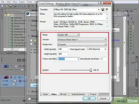 Image titled Save a Project in Youtube Format on Sony Vegas Step 8