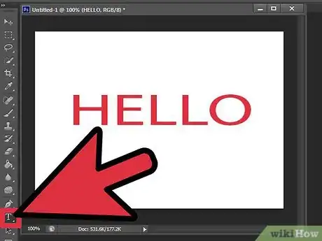 Image titled Add Strokes to Text in Photoshop Step 1