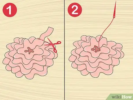 Image titled Make Ric Rac Flowers Step 15