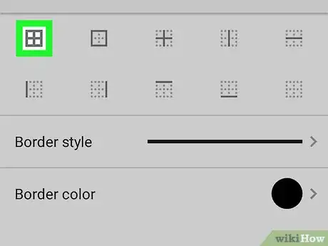 Image titled Make a Table on Google Sheets on Android Step 5