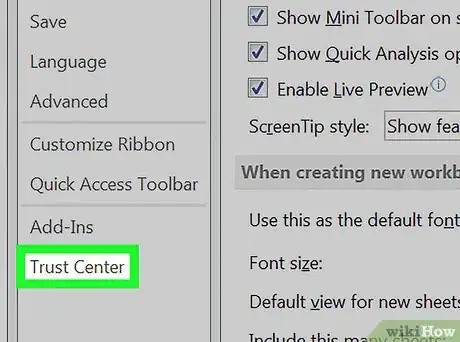 Image titled Disable Protected View in Excel on PC or Mac Step 4