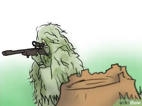 Image titled Stalk With a Ghillie (3D Camouflage) Suit Step 16