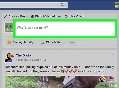 Image titled Tag People in a Facebook Status Step 8